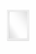 Modern Framed Dresser Mirror – White