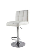 Modern Adjustable Bar Stools – Black (Set of 2)