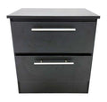 Rio Nightstand with Handles- Black