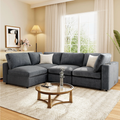 Smart Modular Sectional Sofa with USB, Storage & Bluetooth