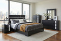 Metro Bedroom Collection – Black Matte with White Matte Accent