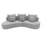 Grace Curved Sectional Sofa- Grey