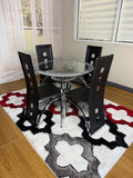 Midnight Glass 5-Piece Dining Set- 2014