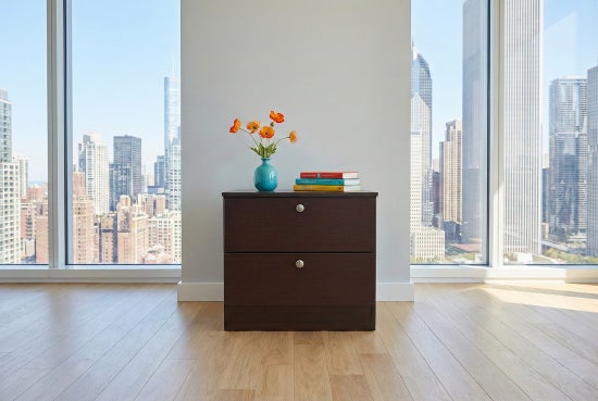 Milano Nightstand – Matte Cappuccino