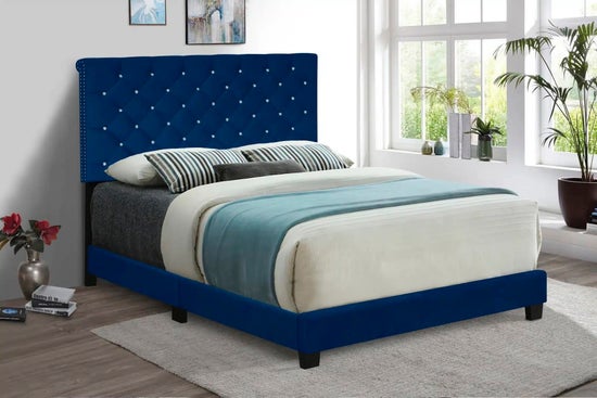 Royal Blue Luxe Velvet Bed- 9300