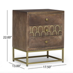Mid-Century Wooden Accent Table/Nightstand with Drawer