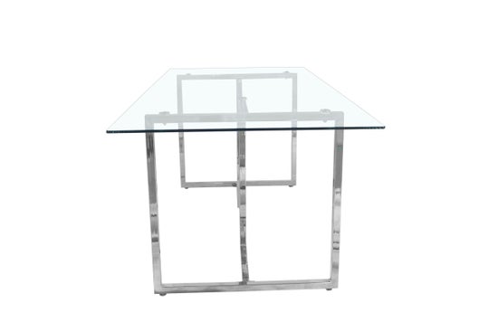 Zuri Modern 6-Seater Glass Dining Table