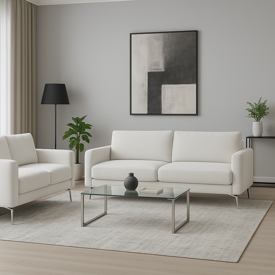 Noruega Sofa Set- White