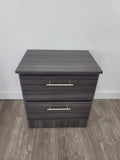 Rio Nightstand with Handles- Dark Grey Charcoal