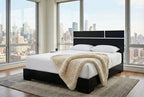 Metro Bedroom Collection – Black Matte with White Matte Accent