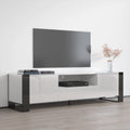 Vesta TV Stand White – Black