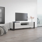 Vesta TV Stand White – Black