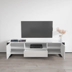 Vesta TV Stand White – Black