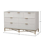 White Pearl 7-Drawer Dresser