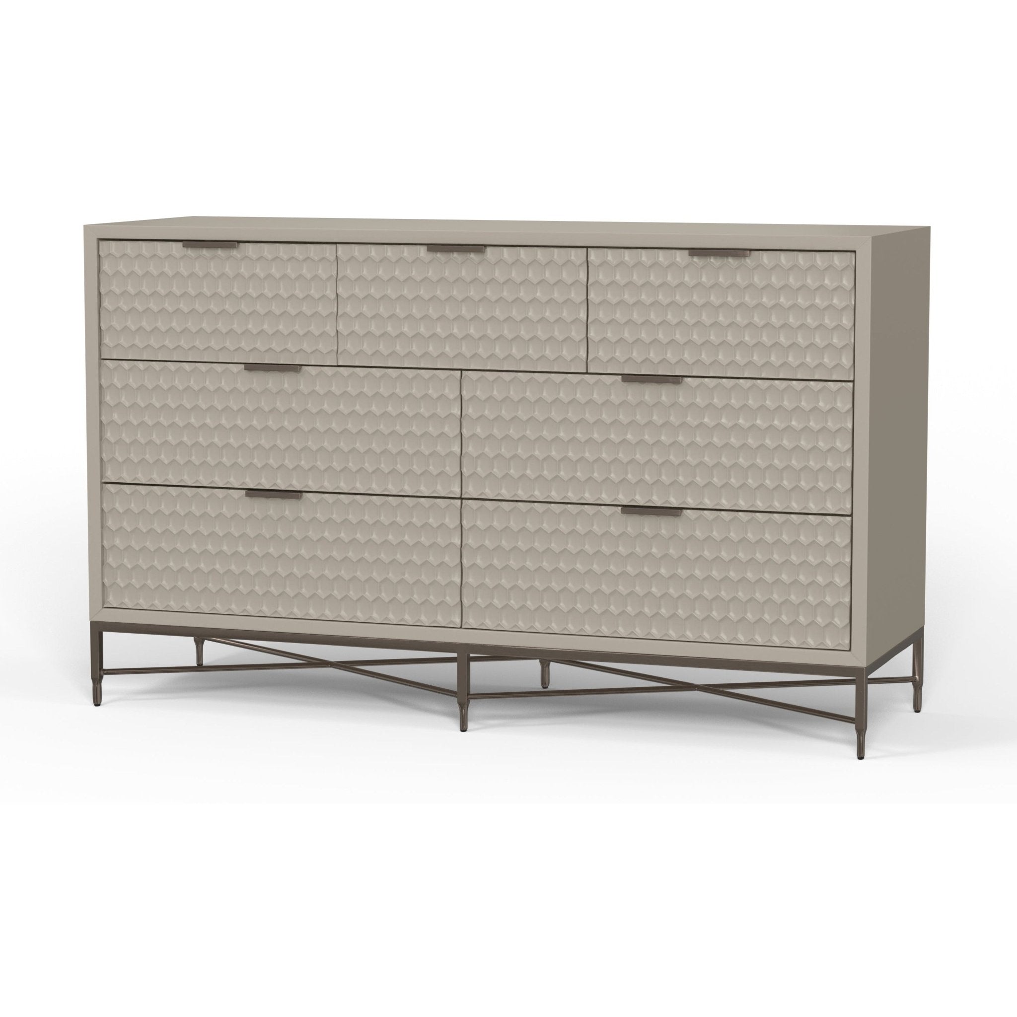 White Pearl 7-Drawer Dresser