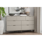 White Pearl 7-Drawer Dresser