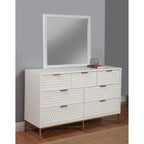 White Pearl 7-Drawer Dresser