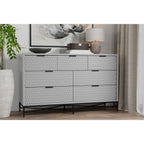 White Pearl 7-Drawer Dresser