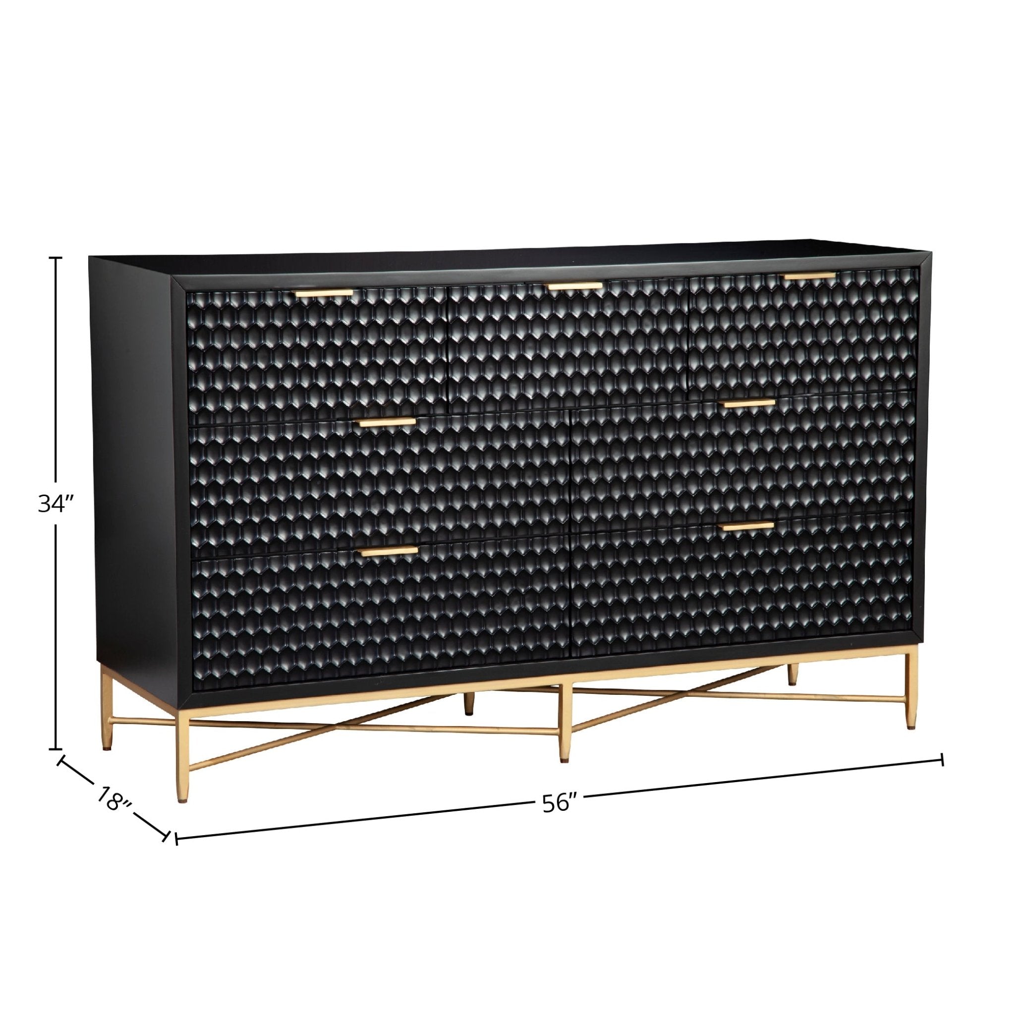White Pearl 7-Drawer Dresser