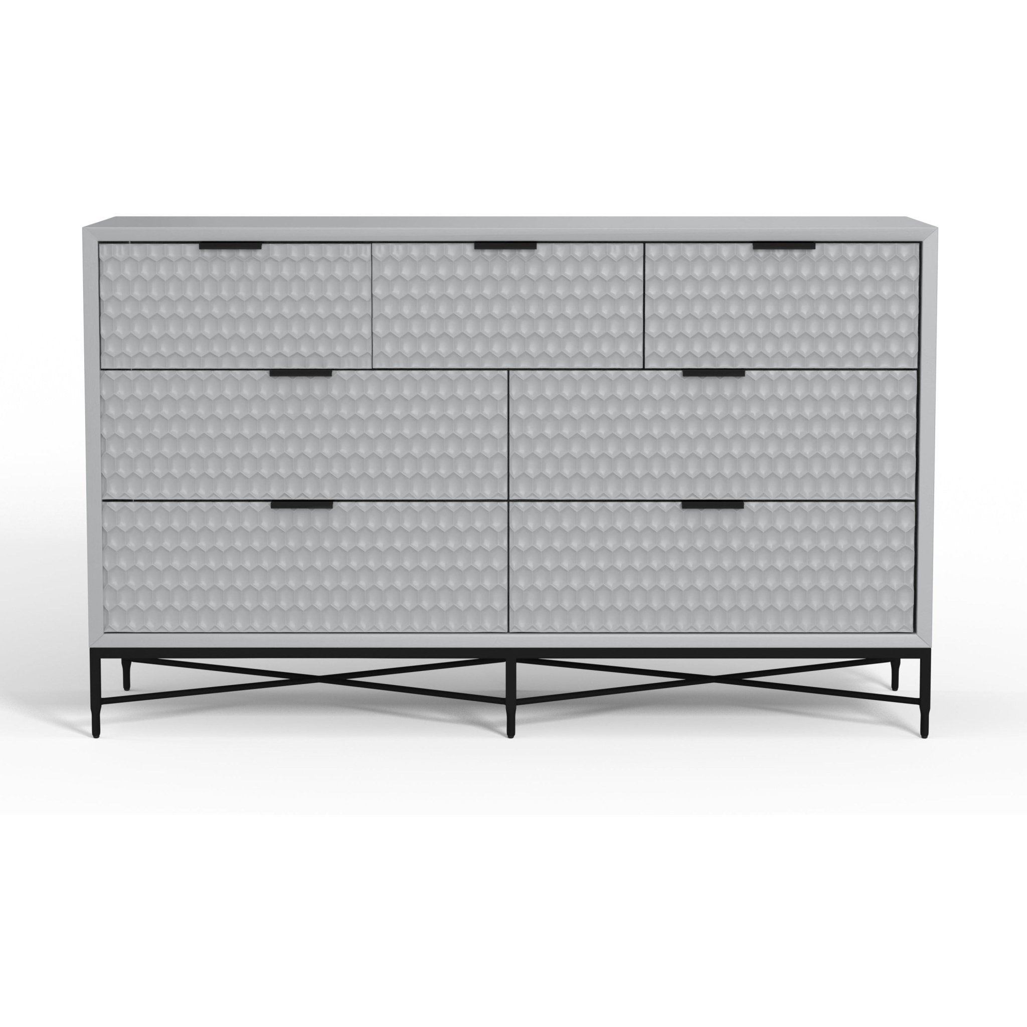 White Pearl 7-Drawer Dresser