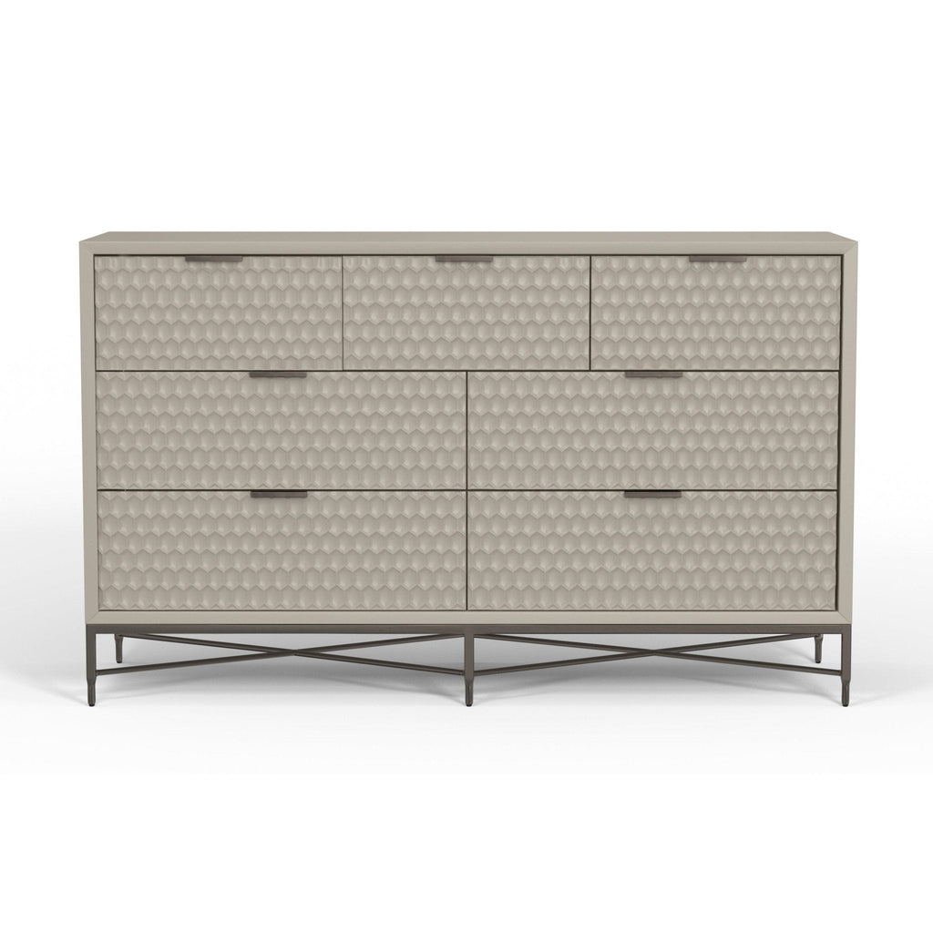 White Pearl 7-Drawer Dresser