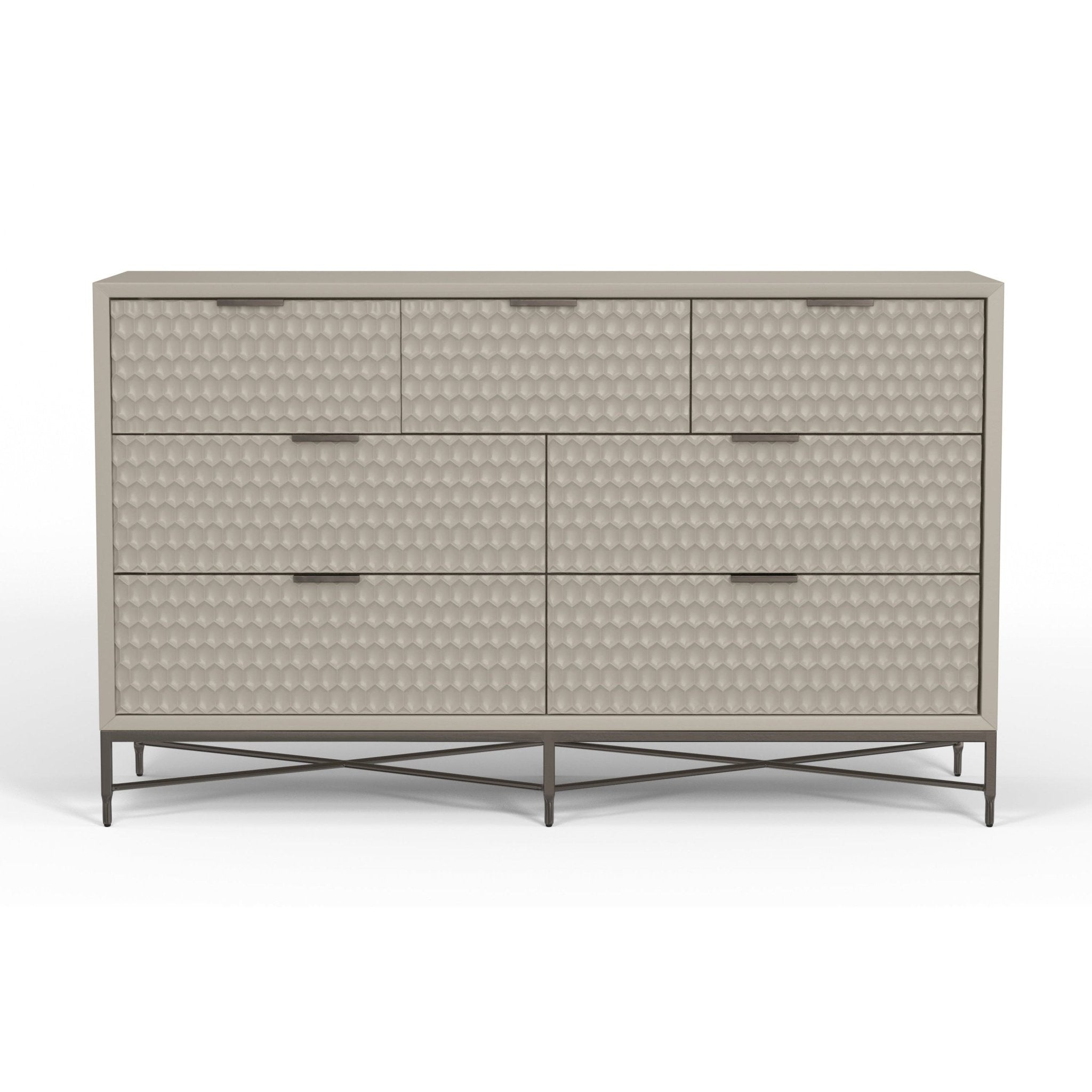 White Pearl 7-Drawer Dresser