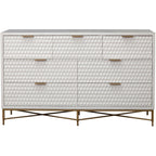White Pearl 7-Drawer Dresser