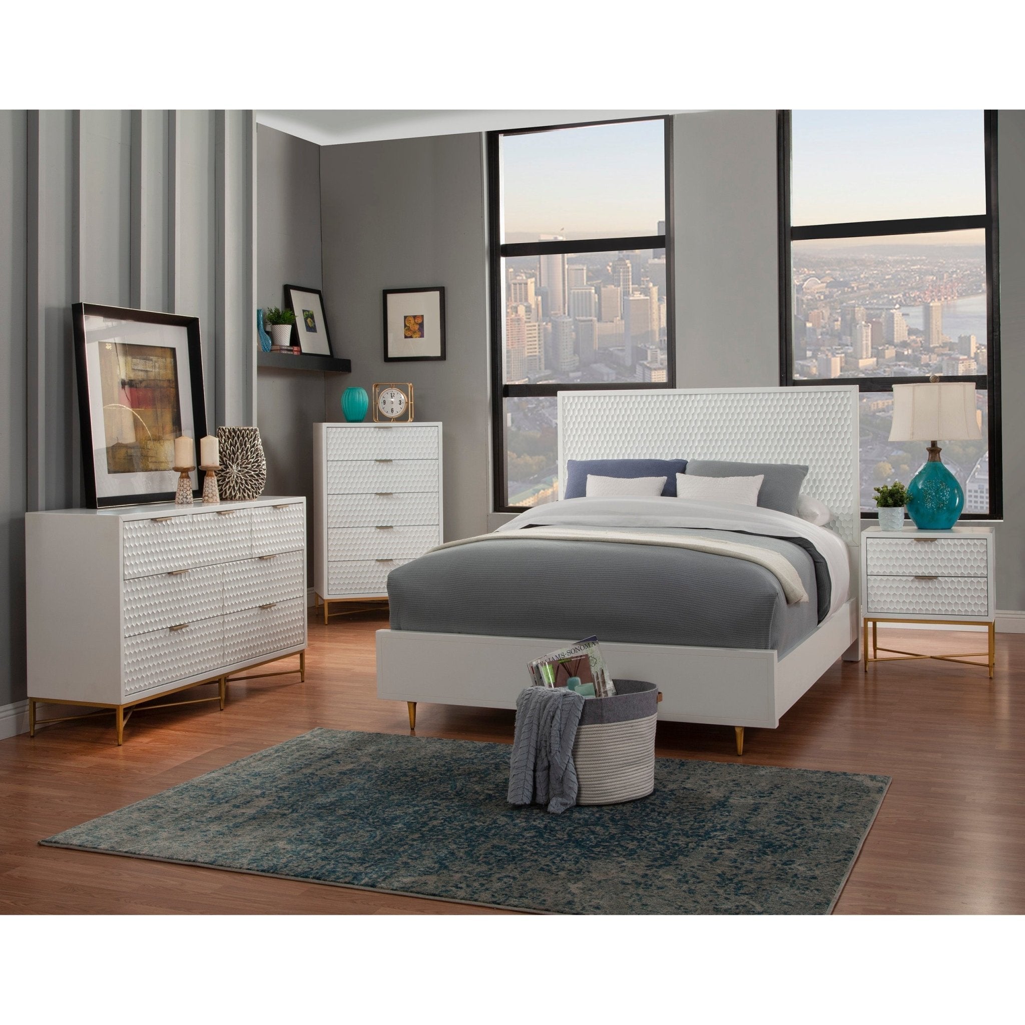 White Pearl 7-Drawer Dresser