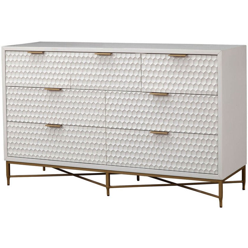 White Pearl 7-Drawer Dresser