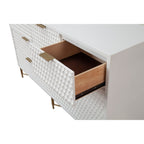 White Pearl 7-Drawer Dresser