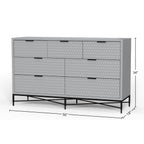White Pearl 7-Drawer Dresser