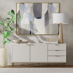 White Pearl TV Console