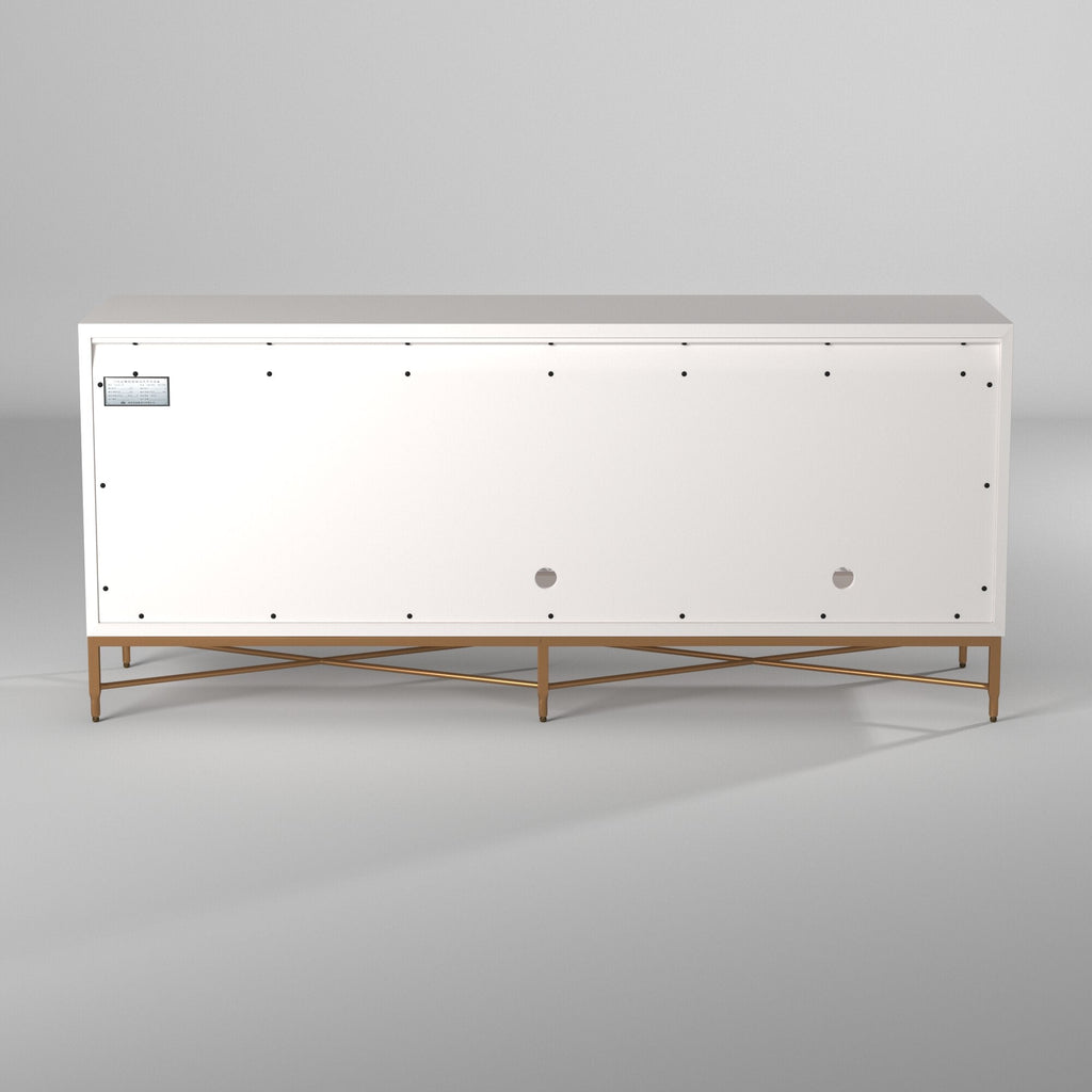 White Pearl TV Console